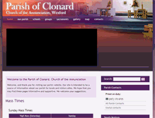 Tablet Screenshot of clonardparish.ie